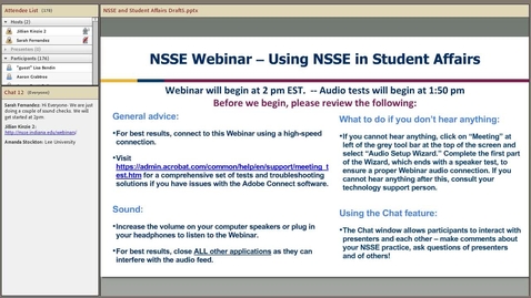 Thumbnail for Using NSSE Data in Student Affairs