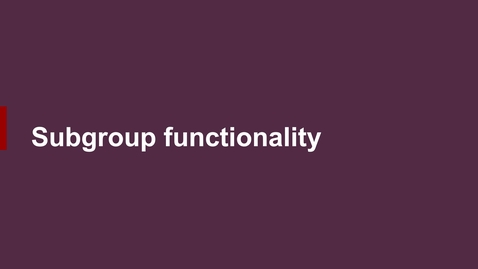 Thumbnail for entry Subgroup Functionality in Amazon Business