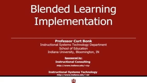Thumbnail for entry V-PORTAL: Blended Learning - Implementation