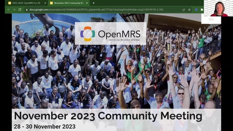 Thumbnail for 202311_Intro OpenMRS Community Showcase &amp; Meeting