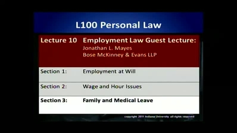 Thumbnail for L100 10-3 Family and Medical Leave