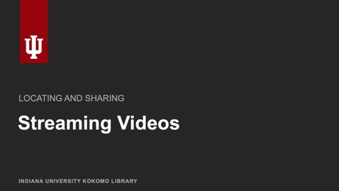 Thumbnail for Locating and Sharing Streaming Videos