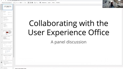 Thumbnail for entry Statewide IT 2018 - Collaborating with the User Experience Office—A panel discussion
