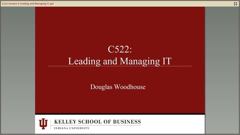 Thumbnail for entry dwoodhou MP4s_C522 Woodhouse II_C522 Summer 2013 Module 9 Leading and Managing