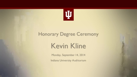 Thumbnail for entry Kevin Kline Honorary Degree Ceremony
