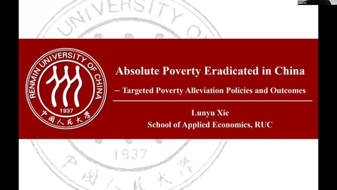 Thumbnail for Poverty Eradication in China - SDG Global Conversations January