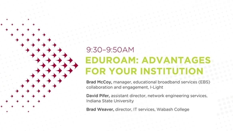 Thumbnail for I-Light Day 2 (2022)_Eduroam: Advantages for your institution