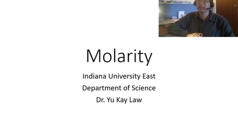 Thumbnail for Concepts in Molarity