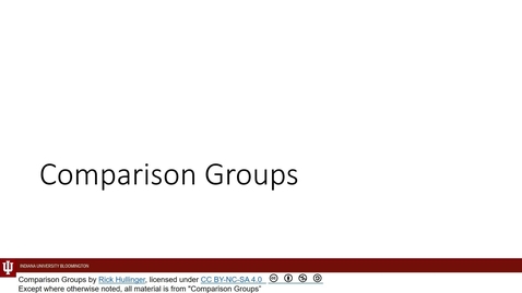 Thumbnail for K300 L10 M04 Comparison Groups