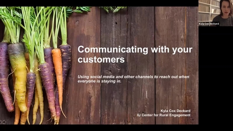 Thumbnail for Promoting Food on Social Media | Indiana Uplands Food Network Webinar