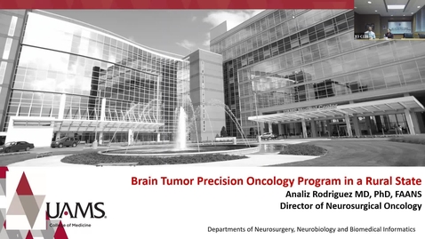 Thumbnail for IUSCCC Grand Rounds 2/17/2023: “Brain Tumor Precision Oncology Program in a Rural State” Analiz Rodriguez, MD, PhD
