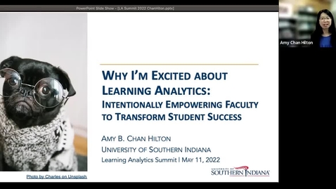 Thumbnail for Why I’m Excited about Learning Analytics: Intentionally Empowering Faculty to Transform Student Success – Dr. Amy Chan Hilton