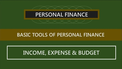 Thumbnail for entry F260 02-2 Income, Expenses &amp; Budgets