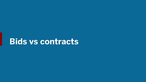 Thumbnail for Video 06 - Bids vs contracts
