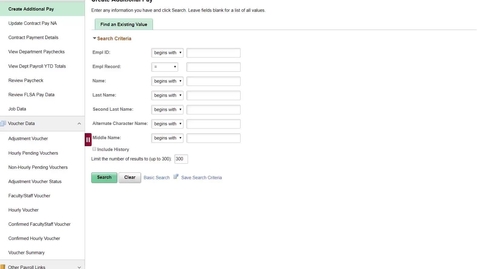 Thumbnail for HRMS - Hourly Pending Voucher Search