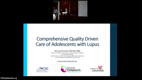 Thumbnail for Comprehensive Quality Driven Care of Adolescents with Lupus by Dr. Hermine Brunner, Pediatric Grand Rounds Lecture Series 03-13-2019