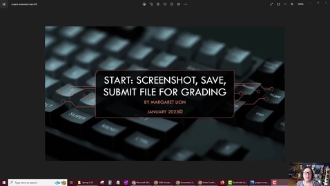 Thumbnail for Project Video: Screenshot, Save, Submit File for Grading