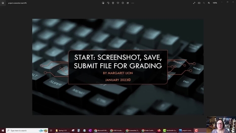 Thumbnail for entry Project Video: Screenshot, Save, Submit File for Grading