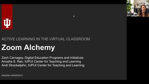 Thumbnail for Zoom Alchemy: Active Learning in the Virtual Classroom