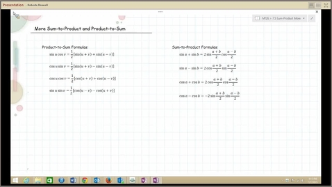 Thumbnail for entry M126 7.5 More Sum-Product Formula