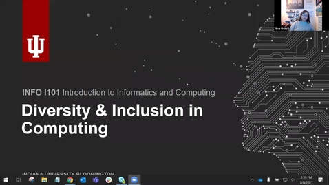 Thumbnail for Week 02: BiT - Diversity &amp; Inclusion in Computing