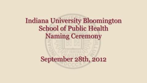 Thumbnail for HPER Renamed as School of Public Health-Bloomington
