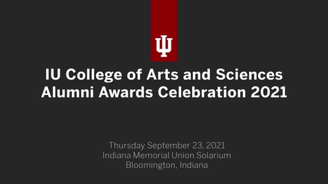 Thumbnail for College of Arts and Sciences Annual Awards Celebration 2021