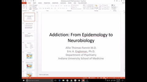Thumbnail for Evv-N&amp;B-Substance Use - Dr. Thomas-Fannin - 2017 May 09 10:03:05