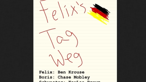 Thumbnail for entry 2014: Felix' Tag Weg (Edgewood High School)