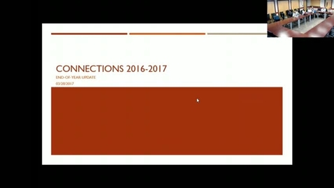 Thumbnail for entry Connections Presentation &amp; Discussion: MSE Leadership 03_29_2017