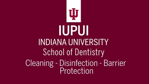 Thumbnail for Cleaning - Disinfection - Barrier Protection