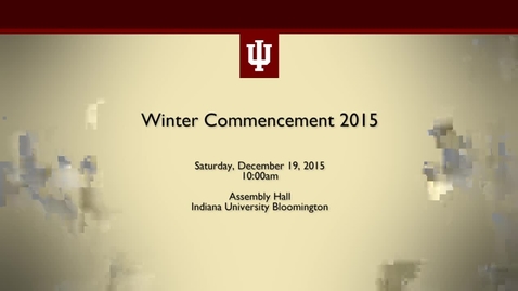 Thumbnail for entry Winter Commencement 2015