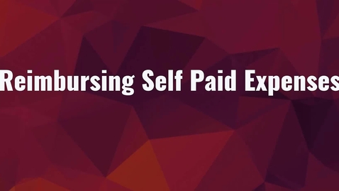 Thumbnail for Quickstart 3: Reimbursing Self Paid Expenses