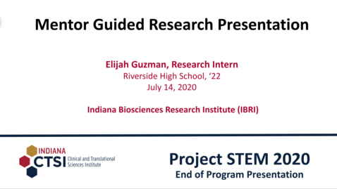 Thumbnail for Elijah Guzman Mentor Presentation