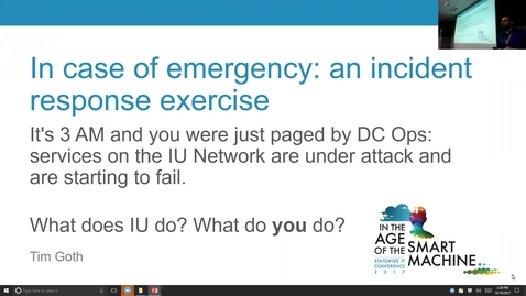Thumbnail for Breakout session | In case of emergency: Incident response exercise