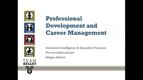 Thumbnail for entry Emotional Intelligence and Executive Presence Recording