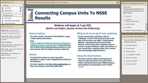 Thumbnail for entry Connecting Campus Units to NSSE Results