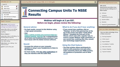 Thumbnail for Connecting Campus Units to NSSE Results