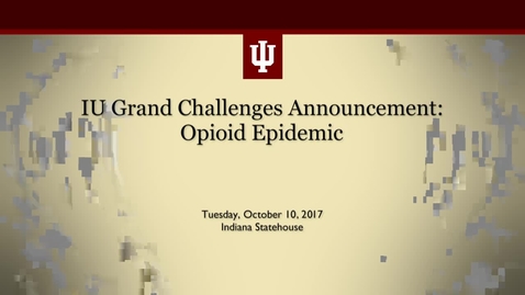 Thumbnail for entry Indiana University Grand Challenges Program Announcement