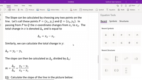 Thumbnail for entry Alg 2.2: Calculating the Slope