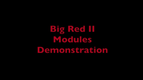 Thumbnail for HPC Demo 2 - Modules