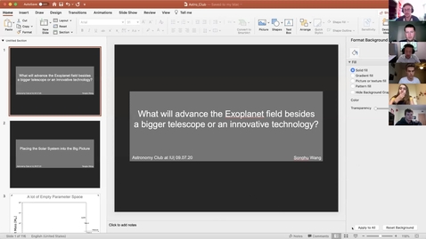 Thumbnail for IU's Professor Wang Talks to the Astronomy Club