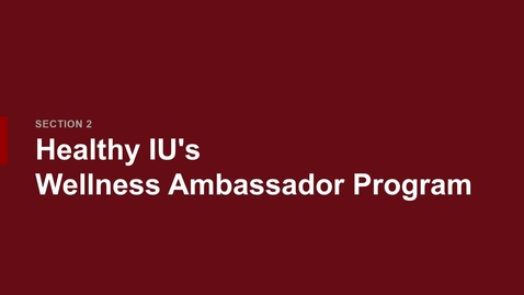 Thumbnail for Wellness Ambassador Orientation