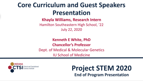 Thumbnail for Khayla Williams Curriculum Presentation