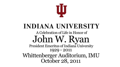 Thumbnail for entry Celebration of the  Life of John Ryan