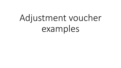 Thumbnail for Adjustment Voucher example - missing hours