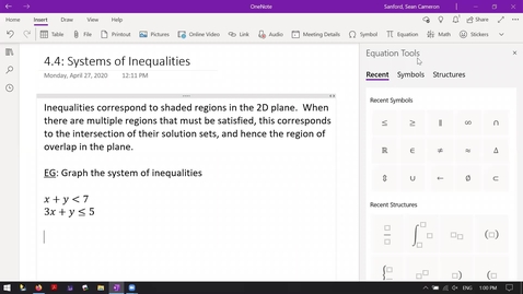 Thumbnail for Alg 4.4: Systems of Inequalities Intro