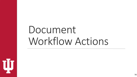 Thumbnail for Getting Started in KFS - Video 12 - Document Workflow and Notes and Attachments