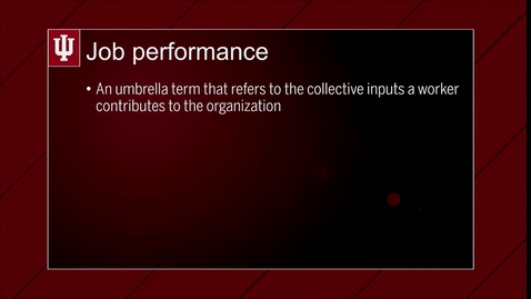 Thumbnail for M01V02 What is job performance?