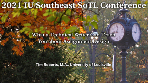 Thumbnail for entry What a Technical Writer Can Teach You about Assignment Design